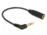 Cablu Stereo jack 3.5 mm 3 pini la jack 2.5 mm 3 pini T-M unghi, Delock 65675