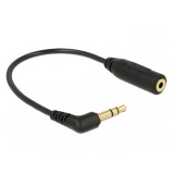 Cablu Stereo jack 3.5 mm 3 pini la jack 2.5 mm 3 pini T-M unghi, Delock 65675