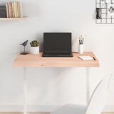 VidaXL Blat de masă, 80x40x(2-6) cm, lemn masiv de stejar netratat