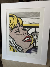 Roy Lichtenstein - Shipboard girl, grano-litografie originala, semnata, nou foto