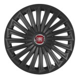 Set 4 capace roti Joy Negru R15 Compatibil Cu Fiat