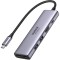 Hub USB-C UGREEN CM511, 2 x USB-A 3.0 - 1 x USB-C - 1 x HDMI - 1 x SD - 1 x microSD, Gri