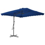 Cumpara ieftin Umbrela de gradina, stalp din otel, albastru, 250x250x230 cm