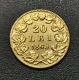 Rom&acirc;nia 20 Lei 1868 replica