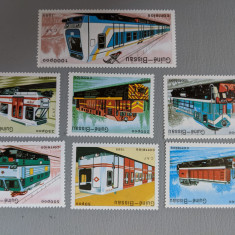 guineea - Timbre trenuri, locomotive, cai ferate, nestampilate MNH