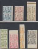 ROMANIA 1903 Caisori lot 7 blocuri nedantelate, falsuri vechi belgiene