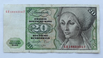 20 Mark 1977 Germania / marci germane seria 1668354 foto