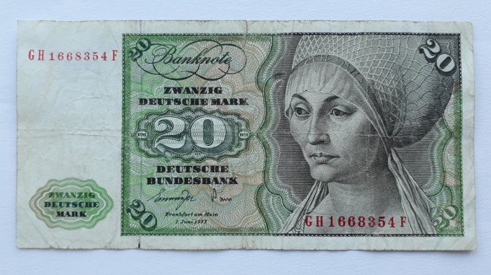 20 Mark 1977 Germania / marci germane seria 1668354
