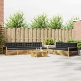 vidaXL Set de canapele de exterior 8 pcs Alb și antracit 3390177
