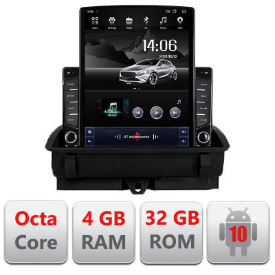 Navigatie dedicata Audi Q3 2011-2018 Android radio gps internet Lenovo Octa Core 4+64GB 9.7&amp;quot; tip Tesla LTE Kit-q3+EDT-E709 CarStore Technology foto