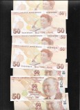 Turcia 50 Lire 2009 UNC - Bancnota Straina Europa - Numismatica
