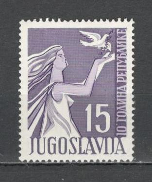 Iugoslavia.1955 10 ani Republica Populara SI.162 foto