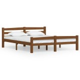 Cumpara ieftin Cadru de pat, maro miere, 160x200 cm, lemn masiv de pin