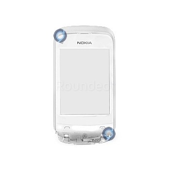 Capacul frontal al Nokia C2-02, C2-03 și panoul tactil alb foto
