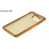 Husa Jelly Bling Gold pentru Samsung Galaxy J1 (2016) J120 - Protectie Eleganta