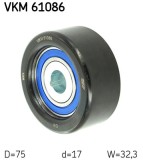 SKF VKM 61086 Rola ghidare/conducere, curea transmisie