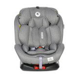 Scaun auto Lynx isofix 0-36 kg rotativ 360 grade Grey, Lorelli