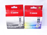 Cartus cartuse imprimanta Canon PGI-35 negru + CLI-36 color originale