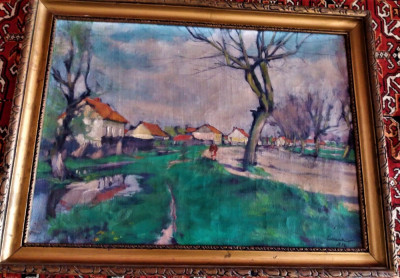 Litteczky Endre (1880-1953) tablou ulei pe p&amp;icirc;nză din 1942 foto