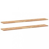 Cumpara ieftin Rafturi suspendate 2 buc. 160x20x2cm lemn masiv acacia netratat