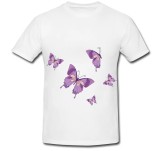 Cumpara ieftin Tricou &quot; Fluturi mov &quot;