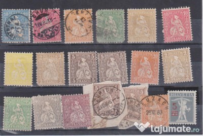 Timbre Elvetia veche foto