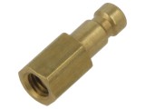 Conector ştuţ alamă M5 0-35 bar etanşare cauciuc NBR PNEUMAT K20 GWM5