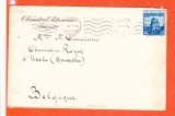 AMS @ - PLIC ROMANIA 1937, CIRCULAT OBSERVATORUL ASTRONOMIC BUCURESTI - BELGIA, PLIC CU ANTET SI PECETE PERIOADA REGALISTA