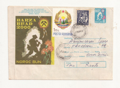 Plic FDC Romania- 2000 de ani BARZA BRAD , Noroc bun, Circulat 1979 foto