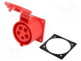 Conector alimentare AC trifazat PCE soclu mamă 32A 400VAC IP44