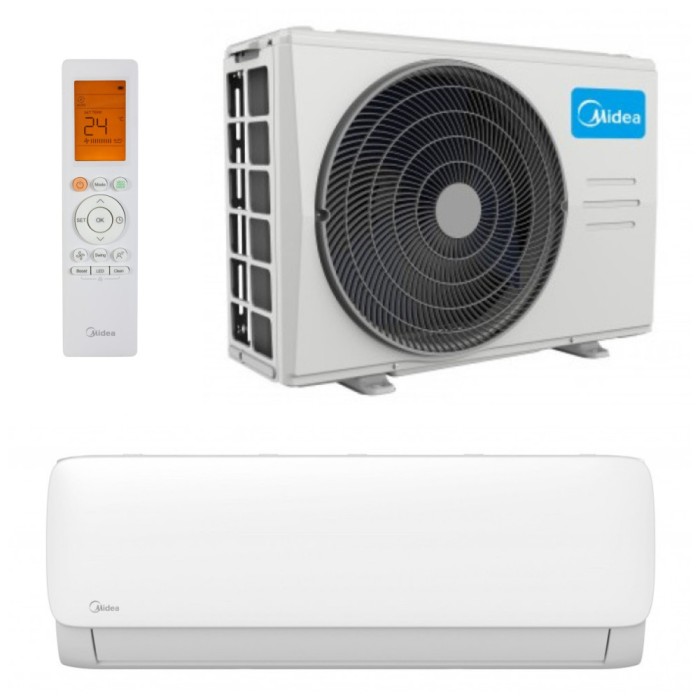 Aparat aer conditionat Midea Xtreme Fresh AG12 18000 BTU, A++/A+, R32, Wi-Fi, Follow Me, Filtrare dubla, Lampa UV Pro, PrimeGuard, Inverter Quattro