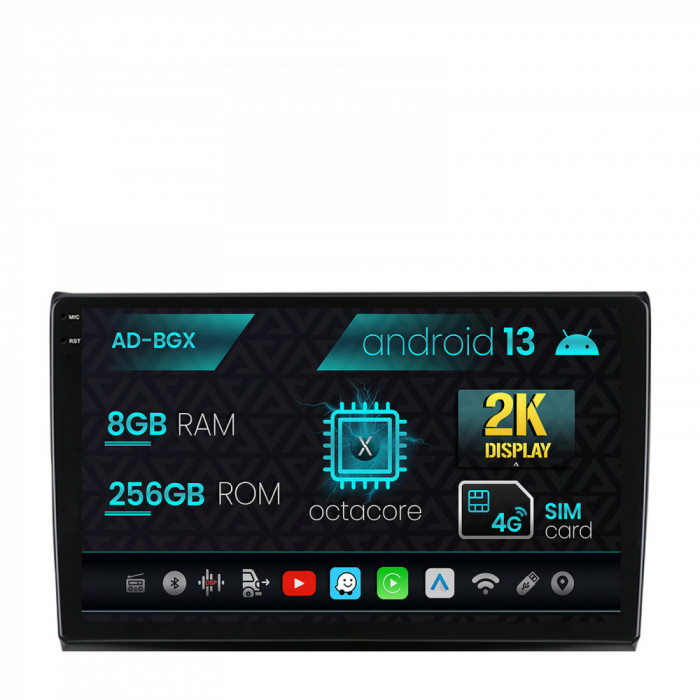 Navigatie Fiat Bravo (2006-2014), Android 13, X-Octacore 8GB RAM + 256GB ROM, 9.5 Inch - AD-BGX9008+AD-BGRKIT356