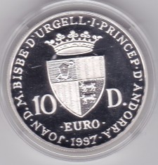 Andorra Andora 10 Diners Euro 1997