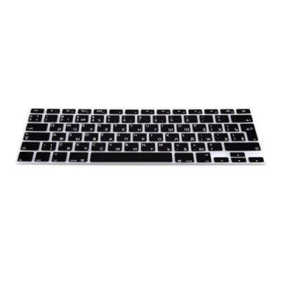 Husa pentru tastatura Apple MacBook Air 13&amp;#039;&amp;#039;/MacBook Pro Retina 13&amp;#039;&amp;#039;-15&amp;#039;&amp;#039; (to mid 2016), Kwmobile, Negru, Silicon, 41431.01 foto