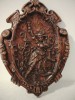 Un deosebit tablou , basorelief perete din lemn masiv sculptat