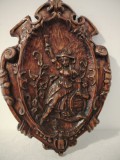 Un deosebit tablou , basorelief perete din lemn masiv sculptat
