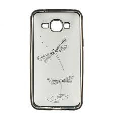 Pachet Folie Sticla + Husa Tellur Slim Samsung J3 2016 J320 Fluturi foto