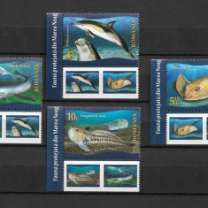 ROMANIA 2022 - FAUNA PROTEJATA DIN MAREA NEAGRA, TABS, MNH - LP 2366