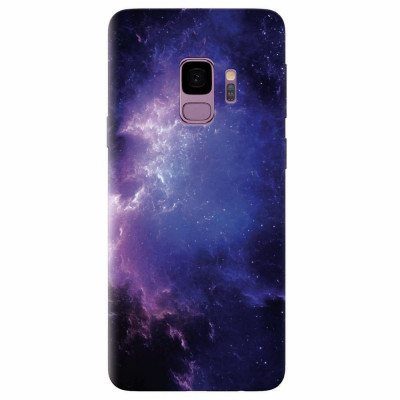 Husa silicon pentru Samsung S9, Purple Space Nebula foto