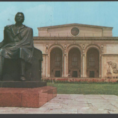 CPI B 11739 CARTE POSTALA - BUCURESTI. OPERA ROMANA, STATUIA LUI GEORGE ENESCU