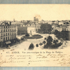 AD 418 C. P. VECHE-LIEGE -BELGIA-1900-CATRE DOMNUL SI DOAMNA FLORESCU,BUCURESTI
