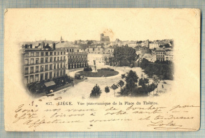 AD 418 C. P. VECHE-LIEGE -BELGIA-1900-CATRE DOMNUL SI DOAMNA FLORESCU,BUCURESTI foto