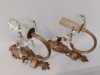 Set 2 elegante aplice din bronz