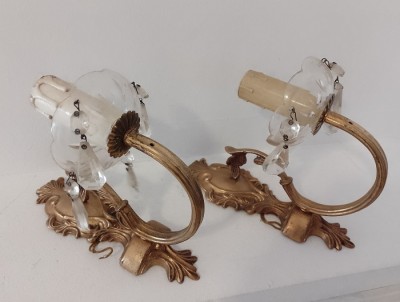Set 2 elegante aplice din bronz foto