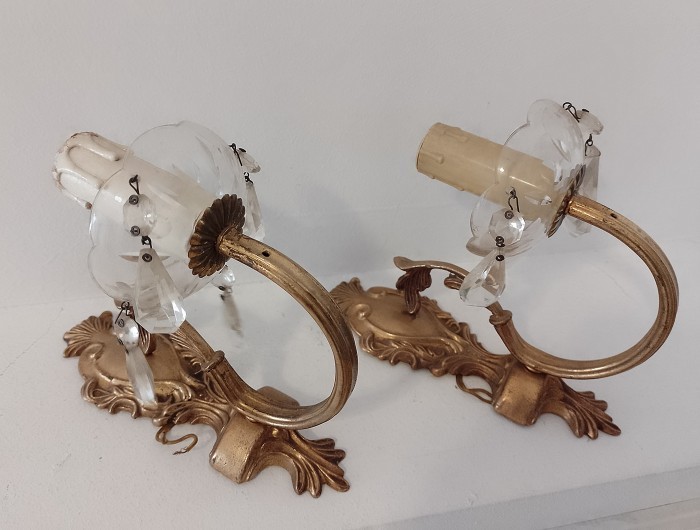 Set 2 elegante aplice din bronz