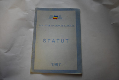 Partidul National Liberal Statut 1997 foto
