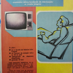 1984 Reclama televizoare comunism 24x16 epoca aur OLT, SIRIUS, SNAGOV, DIAMANT