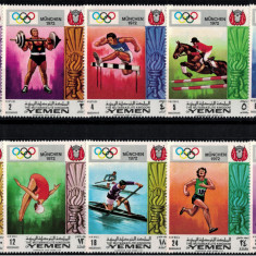 REGATUL YEMEN 1969 - Sport, Jocuri Olimpice/ # 3 serii complete MNH #