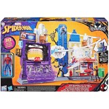 Marvel - Set de joacă Spider-Man VenomVersus Web Slinging City, 30 de Funcții de joacă, Multicolor, 4 ani+
