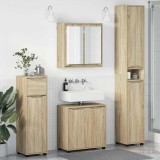 vidaXL Set de mobilier pentru baie 4 pcs Stejar Sonoma Lemn compozit 3403842
